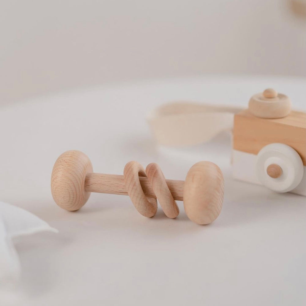 
                  
                    Natural Beechwood baby rattle
                  
                