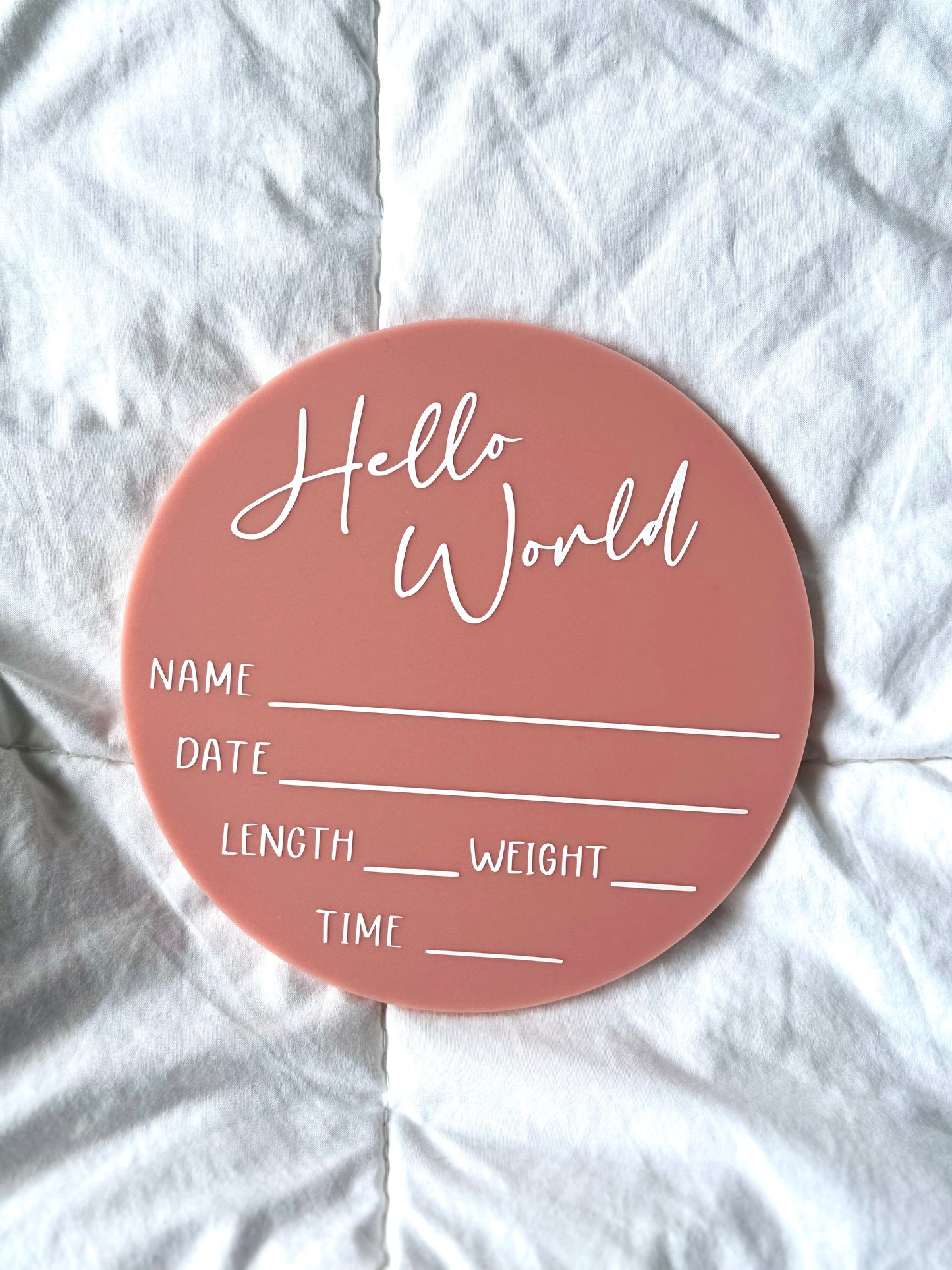 Baby Jones Design Baby Gift Birth Announcement (Blush)