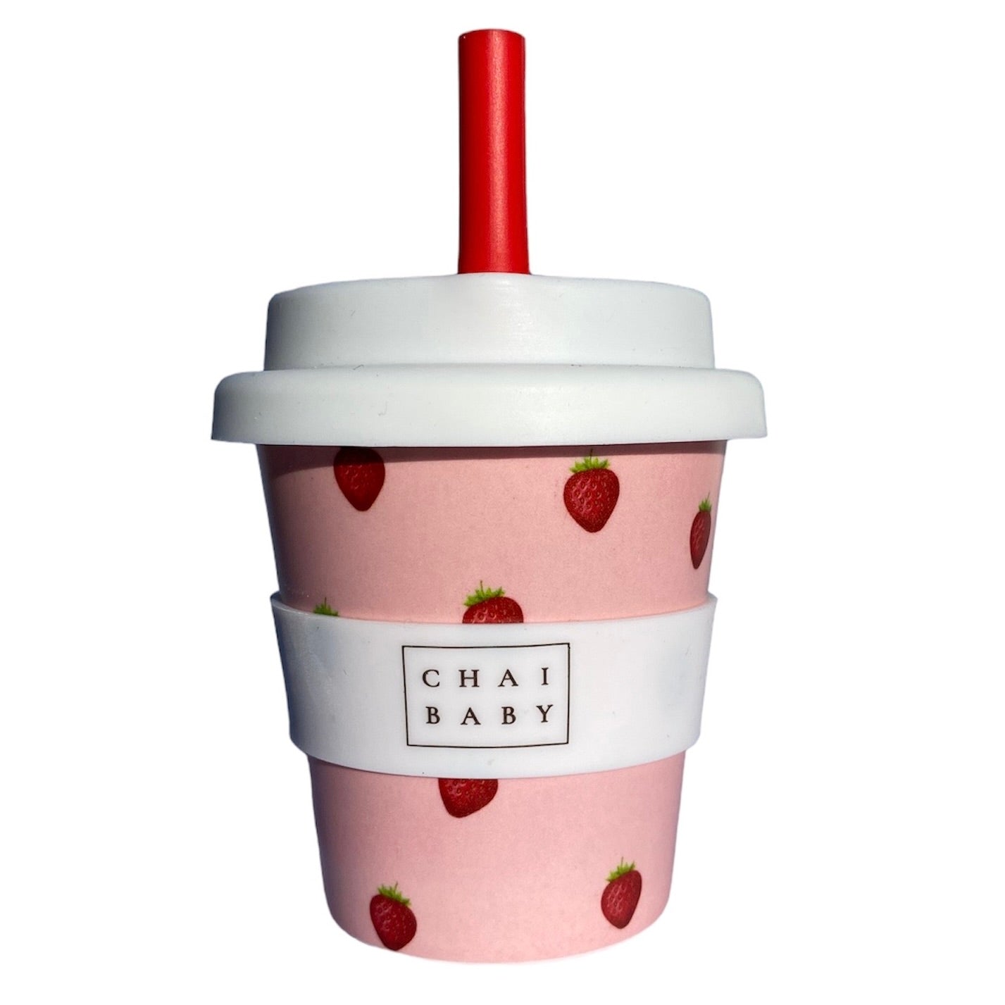 Chai Baby Childrens Gift Babychino/Fluffy Cup - Strawberry