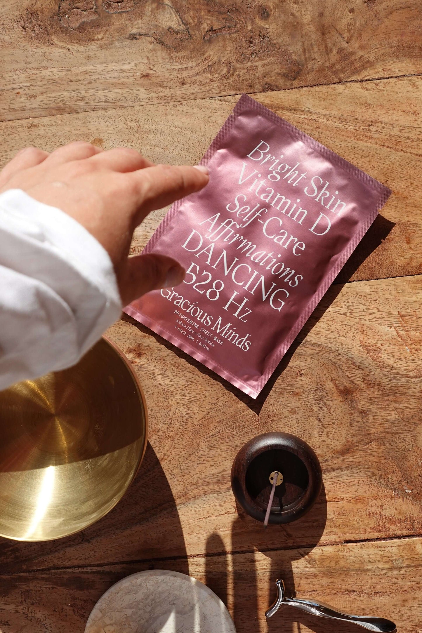 Gracious Minds Self Care Gift Brightening Organic Sheet Mask