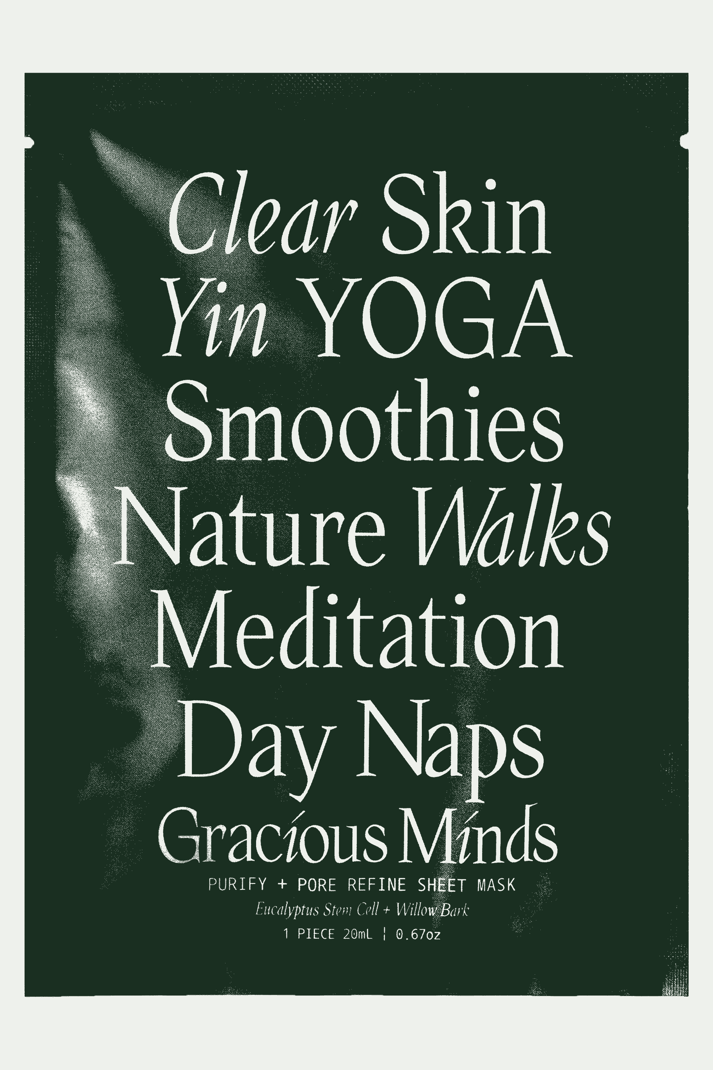 Gracious Minds Self Care Gift Purify and Pore Refine Sheet Mask