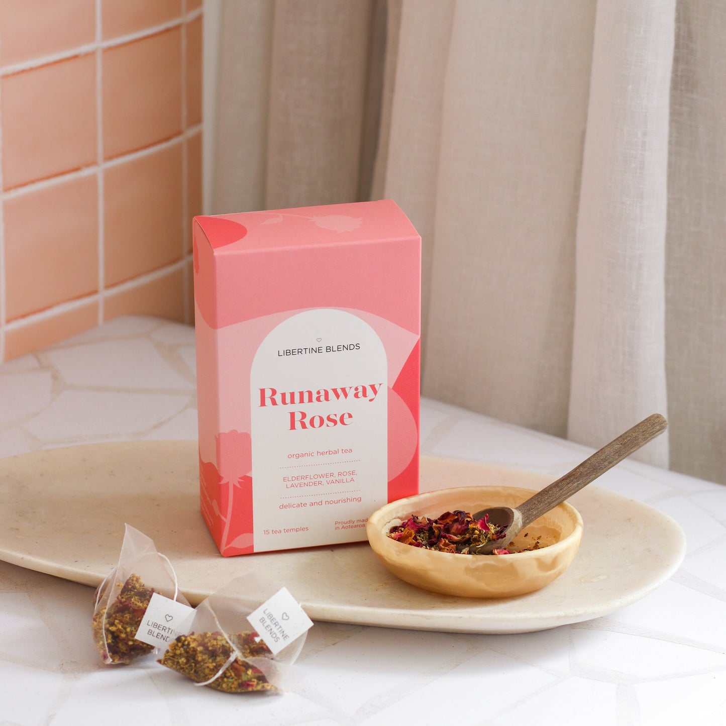 Libertine Blends Self Care Gift Libertine Blends Runaway Rose Tea Temples