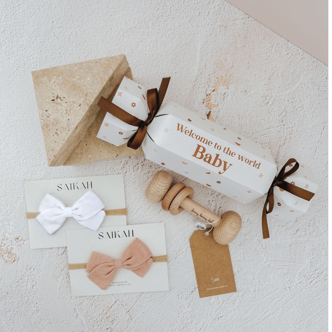 Little Gifties Baby Gift Blush Baby Gift Cracker