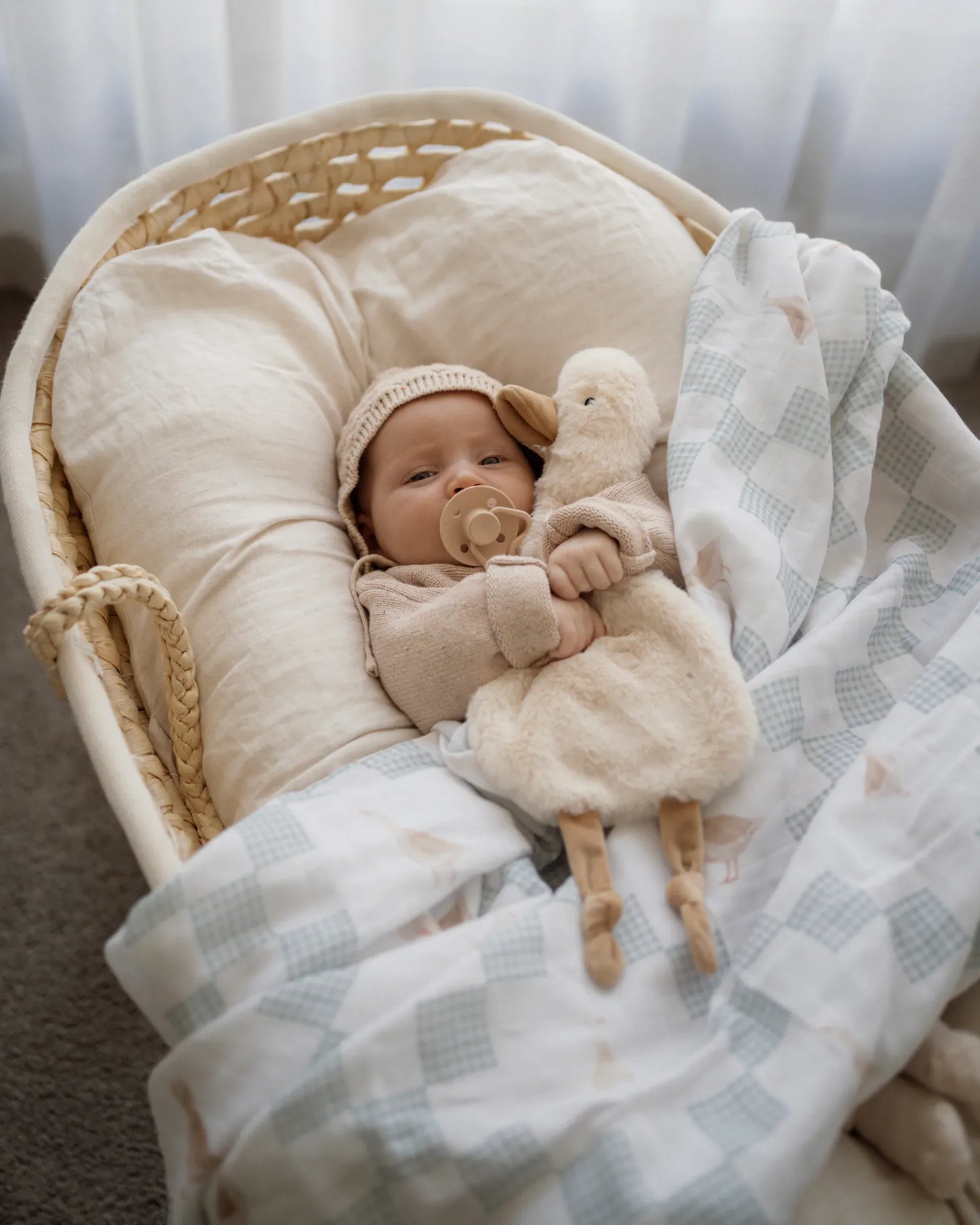 Little Gifties Baby Gift Goosey Gander Cotton Muslin Swaddle