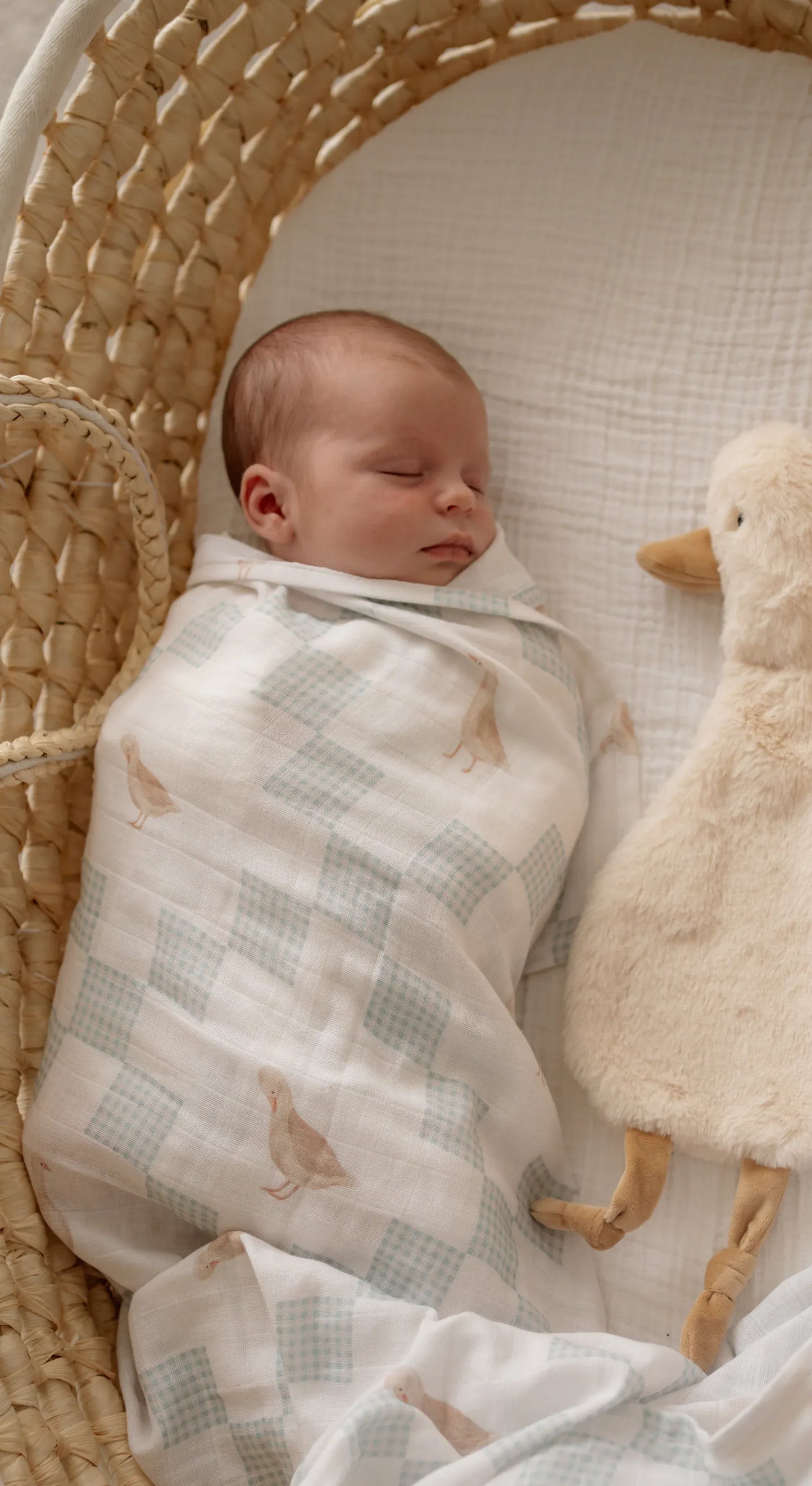 Little Gifties Baby Gift Goosey Gander Cotton Muslin Swaddle