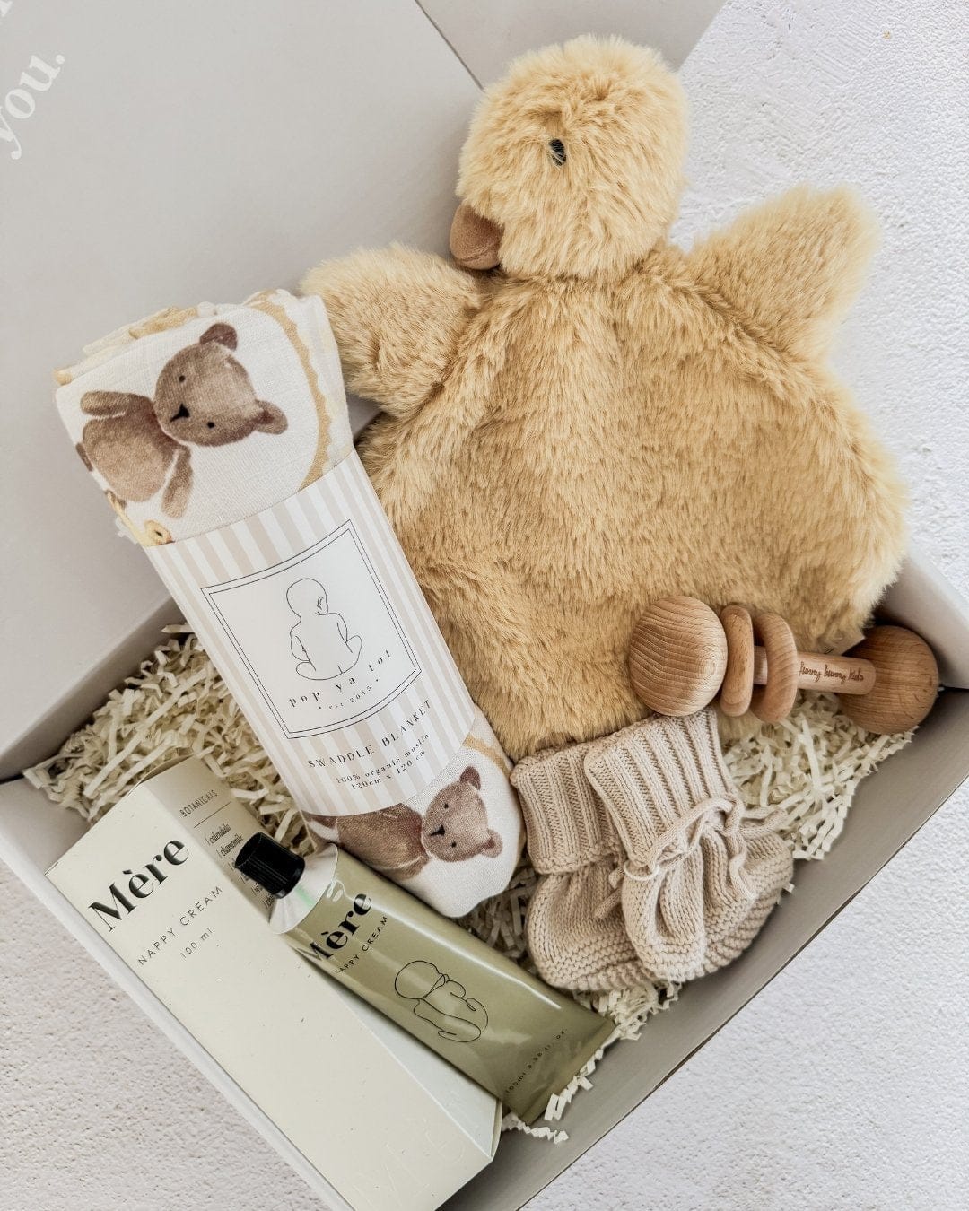 Little Gifties Baby Gift Little Darling Baby Gift Box Duck and Bear (Large)
