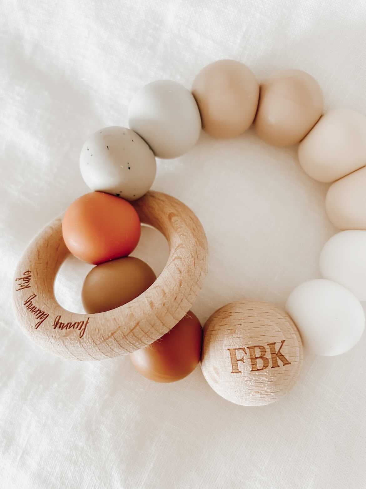 Little Gifties Baby Gift Round Teether (Earth)