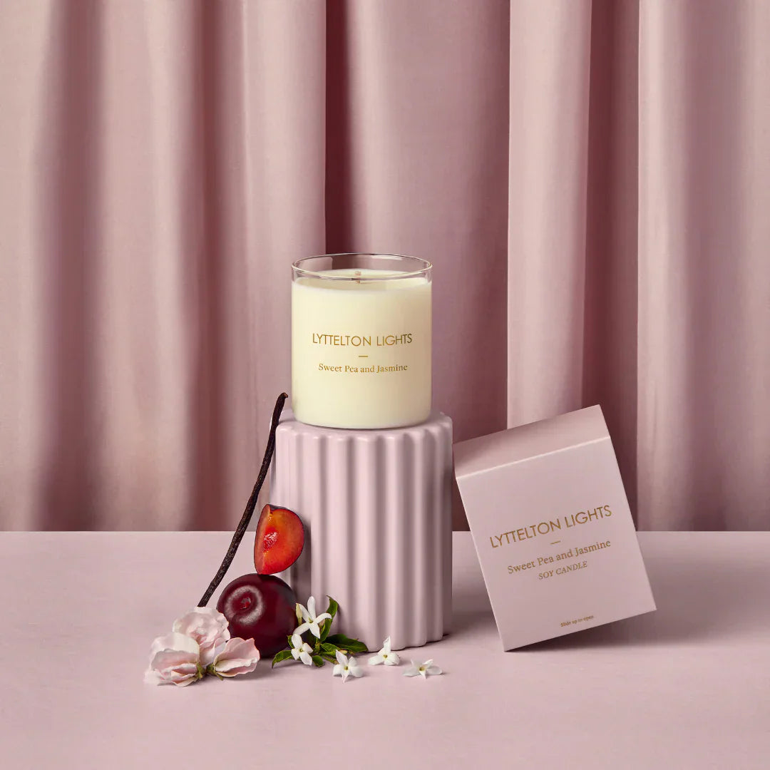 Lyttelton Lights Self Care Gift Jasmine & Sweetpea Luxury Candle