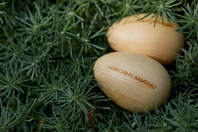 Marching Bambino Baby Gift Natural Egg Shakers - Marching Bambino