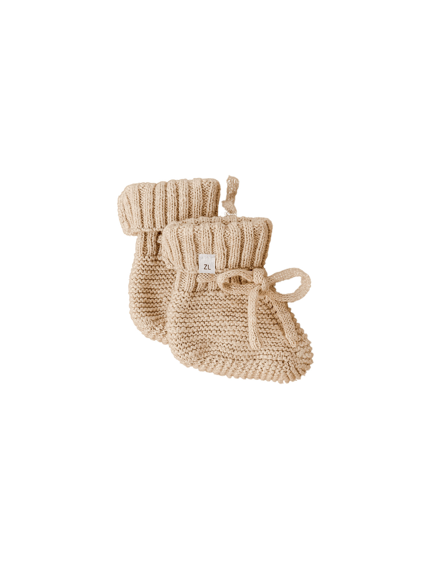 Ziggy Lou Baby Gift Booties (Wheat) 3-6M