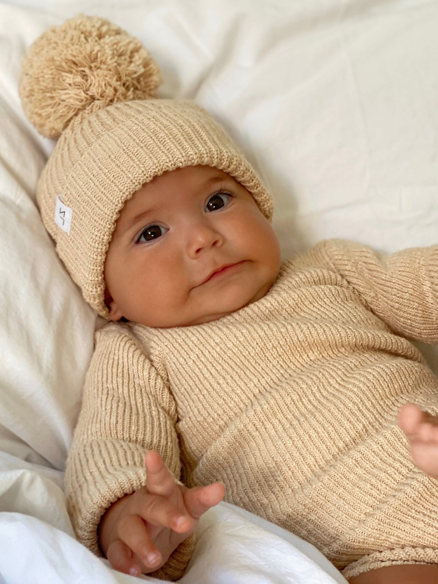 Ziggy Lou Baby Gift Wheat Beanie (3-12M) - Ziggy Lou
